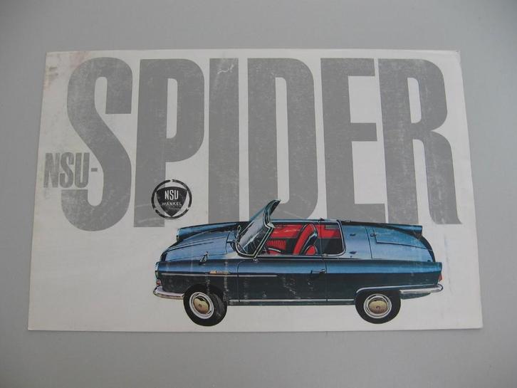 NSU 030 NSU Spider NSU Wankel folder, Boeken, Auto's | Folders en Tijdschriften, Zo goed als nieuw, Overige merken, Ophalen of Verzenden