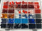 Kralenmix: Glas, Keramiek, Rood & Blauw nieuw, Ophalen of Verzenden, Nieuw, Kraal