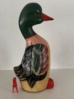 Houten Eend Woerd - 40cm - Perfecte Staat, Ophalen of Verzenden, Zo goed als nieuw, Hout, Dierenbeeld