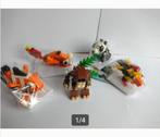 Lego dieren, 2 vissen, aap, vogel en panda, Ophalen, Zo goed als nieuw, Complete set, Lego