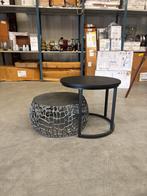 Salontafel Set - Zwart/Grijs - Nieuw, Huis en Inrichting, Tafels | Salontafels, Ophalen, Nieuw, Rond