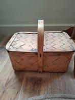 Antieke zweedse picknick mand, Antiek en Kunst, Curiosa en Brocante, Ophalen of Verzenden
