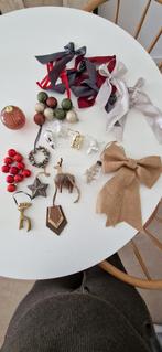 Kerstdecoratie kerstbal rendier ijsbeer, gratis lintstrikjes, Diversen, Kerst, Ophalen of Verzenden