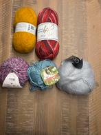 Diverse bolletjes wol en garen, Verzenden, Nieuw, Breien of Haken, Wol of Garen