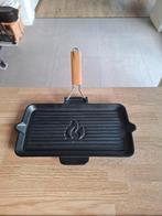 buccan grilpan gietijzer voor bbq plancha inductie, Huis en Inrichting, Keuken | Potten en Pannen, Gietijzer, Nieuw, Ophalen of Verzenden