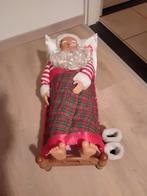 Kerstman in bed - Werkt op batterijen!, Ophalen of Verzenden