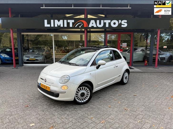 Fiat 500 1.2 Pop/Aut/Schuifdak/Parelmoer/Airco/Elek.Ramen/Lm, Auto's, Fiat, Bedrijf, Te koop, ABS, Airbags, Airconditioning, Centrale vergrendeling