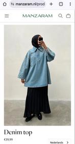 Nieuw! Oversized jeans blouse / top, Ophalen of Verzenden, Nieuw, Blauw, Overige typen