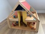 Vintage poppenhuis met interieur, Kinderen en Baby's, Speelgoed | Poppenhuizen, Poppenhuis, Zo goed als nieuw, Ophalen