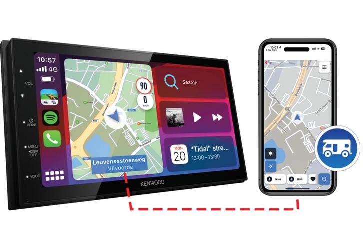 Kenwood DMX5020BTSCAMPER - 6.8" Touchscreen - 2-Din, Auto diversen, Autoradio's, Nieuw, Ophalen of Verzenden