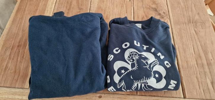 Twee truien sweaters scouting Bennekom M 152 158 164 176, Verzamelen, Scouting, Zo goed als nieuw, Kleding, Ophalen of Verzenden