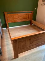 Tweepersoonsbed frame eikenhout 180x200, Ophalen