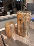 Mooie set waxinelichten/ vaas, Ophalen of Verzenden, Zo goed als nieuw