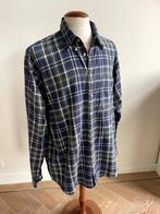 Gant: Blauw ruitoverhemd met logo. Maat XXL, Blauw, GANT, Ophalen of Verzenden, Zo goed als nieuw