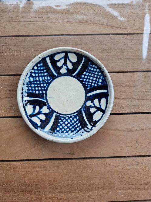 Vintage Blauw Wit Schotel - 11cm, Antiek en Kunst, Antiek | Schalen, Ophalen of Verzenden