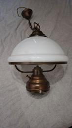 Vintage Hanglamp voor Eettafel, Ophalen, Gebruikt, Vintage, Glas