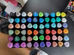 60 twinmarkers stiften alcoholmarkers, Hobby en Vrije tijd, Tekenen, Ophalen of Verzenden, Zo goed als nieuw, Potlood of Stift