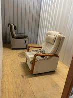 Comfortabele relaxfauteuils, sta op stoel . Heeft storing., Huis en Inrichting, Fauteuils, Ophalen of Verzenden, Gebruikt, Hout