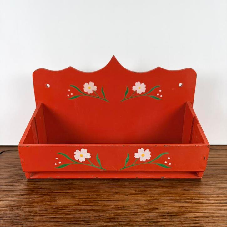 Vintage houten kruidenrekje, Antiek en Kunst, Curiosa en Brocante, Ophalen of Verzenden