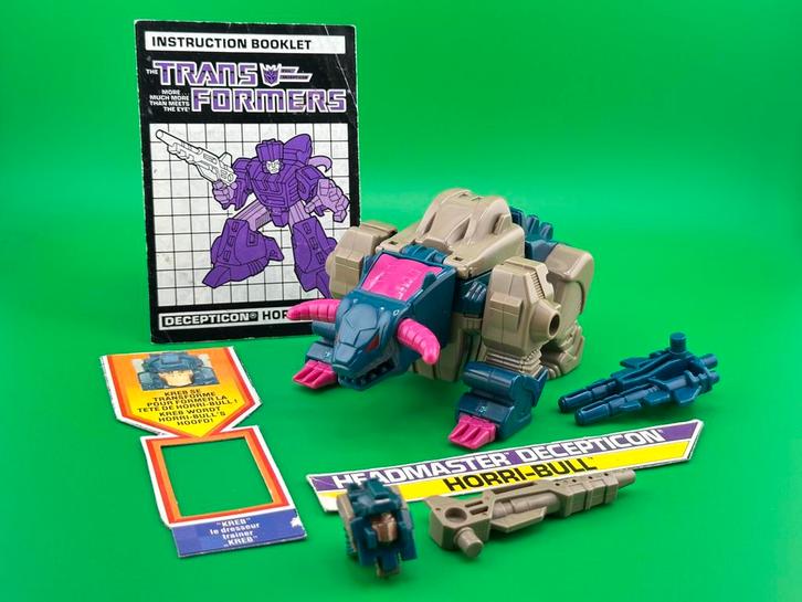 Horri-Bull Transformers G1 Headmasters, Verzamelen, Transformers, Gebruikt, G1, Decepticons, Ophalen of Verzenden