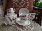 7 Kop & Schotels van Wedgwood Briar Rose ** Mimosa **, Ophalen of Verzenden, Zo goed als nieuw, Wedgwood, Kop(pen) en/of Schotel(s)