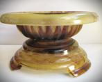 Schaal~Davidsons Cloud Glass Bowl~Amber Glas~Antiek schaal o, Antiek en Kunst, Antiek | Glas en Kristal, Ophalen of Verzenden