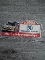 Peugeot Wereldkampioen 1985 sticker, Verzamelen, Ophalen of Verzenden, Zo goed als nieuw, Auto of Motor