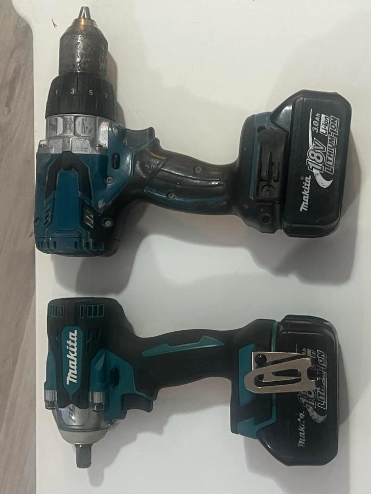 Makita Slagmoersleutel DTW300 ZJ ZGN / makita DHP481 set 18V, Doe-het-zelf en Verbouw, Gereedschap | Boormachines, Gebruikt, Boor- en Schroefmachine
