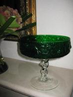 Groene glazen schaal, Ophalen of Verzenden