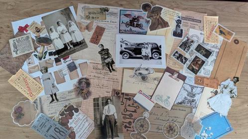 Ephemera set papieren stickers oa Tim Holtz 5, Hobby en Vrije tijd, Scrapbooking, Nieuw, Versiering of Embellishment, Ophalen of Verzenden