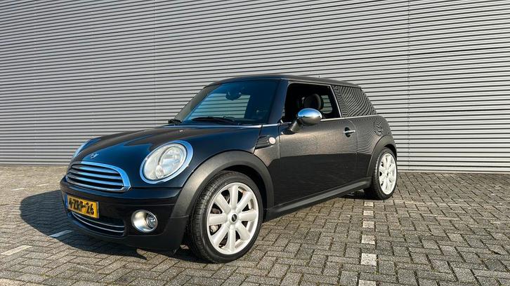Mini cooper zwart/blauw, Auto's, Mini, Bedrijf, Cooper, ABS, Airbags, Airconditioning, Alarm, Bluetooth, Boordcomputer, Centrale vergrendeling