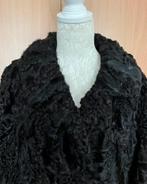 Zwarte bontjas maat 44 [DM], Kleding | Dames, Jassen | Winter, Ophalen of Verzenden, Zo goed als nieuw, Maat 42/44 (L), Zwart
