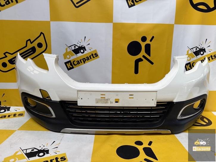 Peugeot 2008 Voorbumper 2013-2016 Bumper 9802521077, Auto-onderdelen, Carrosserie en Plaatwerk, Bumper, Peugeot, Voor, Gebruikt