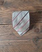 Zijden stropdas McGregor - Beige/rood gestreept, Kleding | Heren, Stropdassen, Ophalen of Verzenden, Zo goed als nieuw, Rood