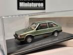 Mazda 323 Familia - 3drs Groen - 1:43 Schuco, Hobby en Vrije tijd, Modelauto's | 1:43, Auto, Nieuw, Ophalen of Verzenden, Schuco