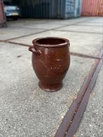 Antiek Keulse aardewerk wekpot bloempot, Gebruikt, Rond, Minder dan 25 cm, Aardewerk
