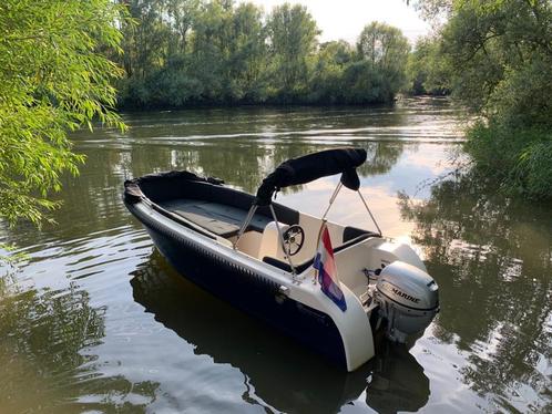Liberty 465 sloep 15pk incl trailer., Watersport en Boten, Sloepen, Gebruikt, 10 tot 30 pk, 3 tot 6 meter, Buitenboordmotor, Benzine