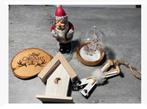 2 x 5 woondeco Man paard stolp huisje ski bordje ed.pr.p.set, Ophalen of Verzenden