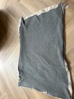 Deken koeka wafel flanel grijs/creme ledikant, Ophalen, Zo goed als nieuw, 100 cm of meer, Slaapzak