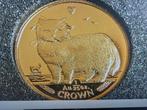 1989 Isle of Man Persian Cat 1/25 Gold Crown Coin. RARE* Sol, Ophalen of Verzenden, Overige landen, Losse munt, Goud