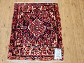 Handgeknoopt perzisch tapijt heriz 100x82 beschikbaar voor biedingen