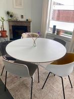 Hay eettafel wit 128 cm, Ophalen, 100 tot 150 cm, Rond, Zo goed als nieuw