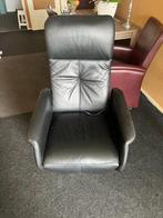 opstastoel van leer, Huis en Inrichting, Fauteuils, Ophalen, Zo goed als nieuw, Leer