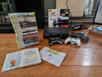 Xbox 360 Elite + 21 games - 2 controllers  beschikbaar voor biedingen