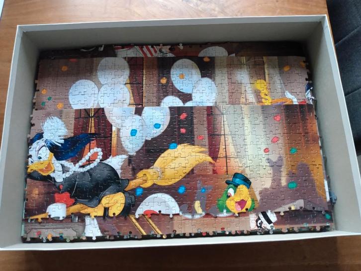 Puzzel 6000 clementoni Disney, Hobby en Vrije tijd, Denksport en Puzzels, Zo goed als nieuw, Legpuzzel, Meer dan 1500 stukjes