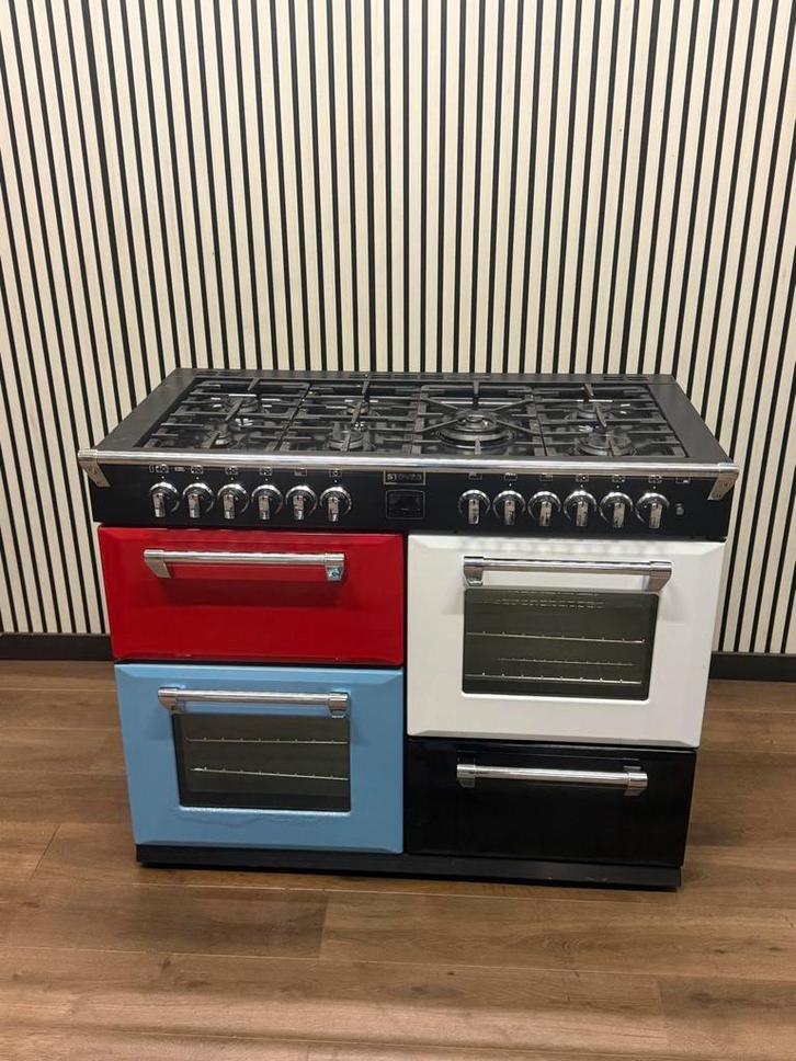 Luxe Fornuis Stoves 7 pits met 3 ovens 110 cm, Witgoed en Apparatuur, Fornuizen, Zo goed als nieuw, Vrijstaand, Gas, 5 kookzones of meer