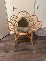🌿 Lotus kuipstoel van rotan – naturel – Zo goed als nieuw!, Huis en Inrichting, Stoelen, Ophalen, Zo goed als nieuw, Bruin, Eén