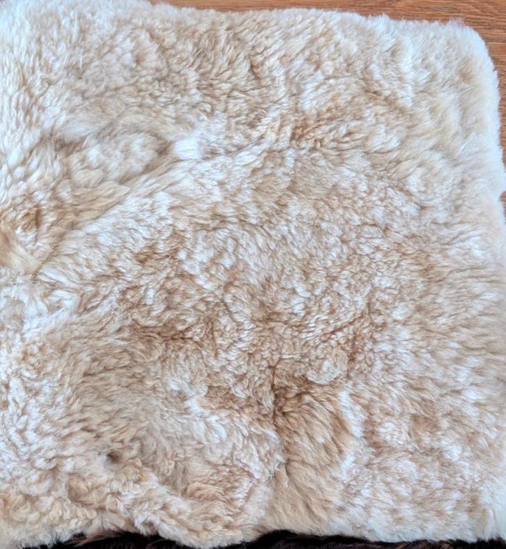 kussen schapenwol, Huis en Inrichting, Woonaccessoires | Kussens, Nieuw, Wit, Vierkant, Ophalen