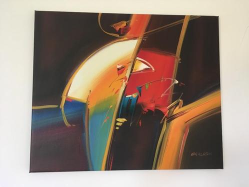 A160 Nancy van Hussen - Mooi abstract schilderij, Antiek en Kunst, Kunst | Schilderijen | Abstract, Ophalen