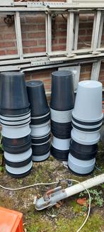 Grote partij bloembakken / bloememmers (100+), niet lek!, Ophalen